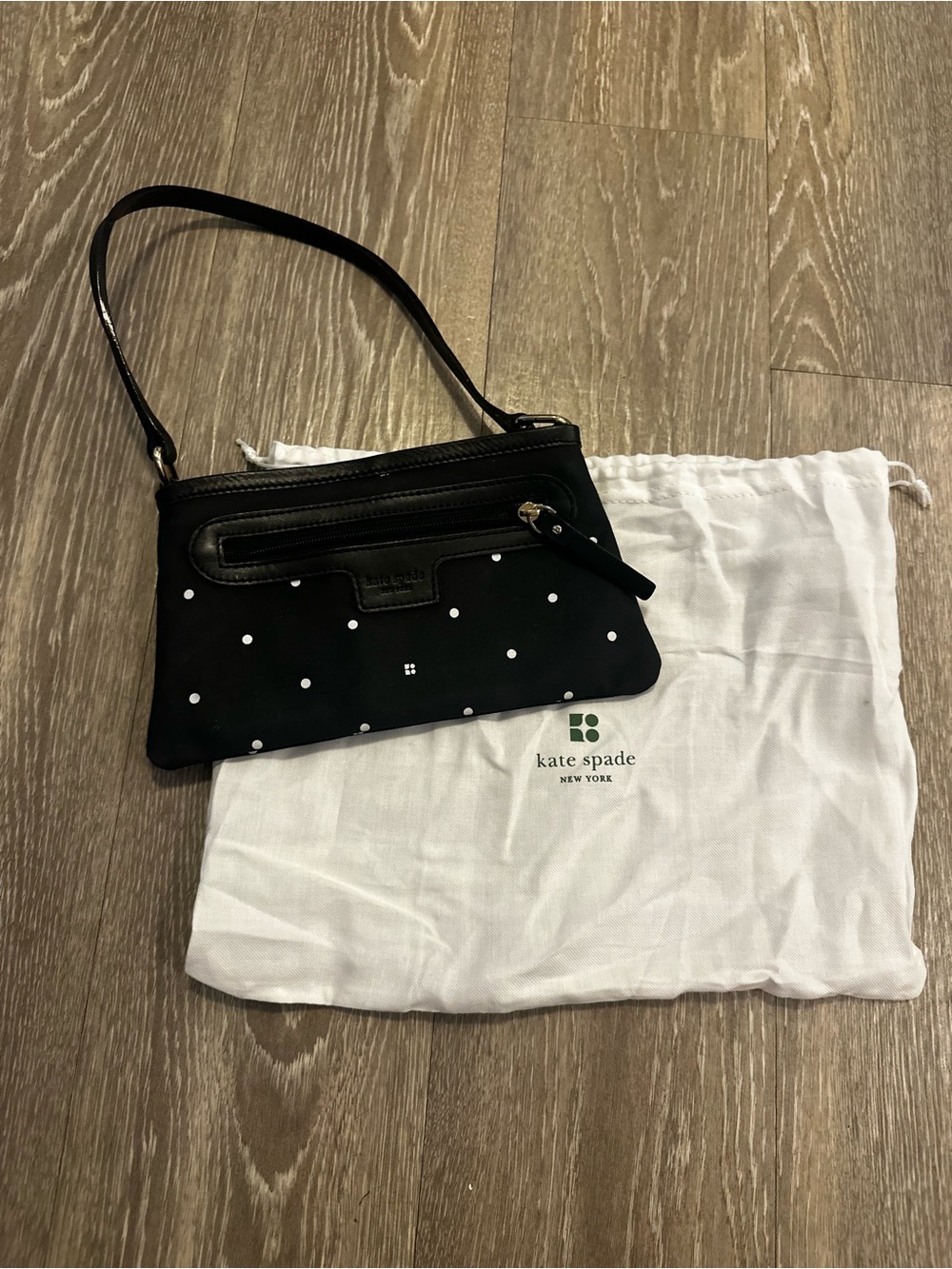 Vintage Kate Spade Polkadot Nylon Mini Handbag